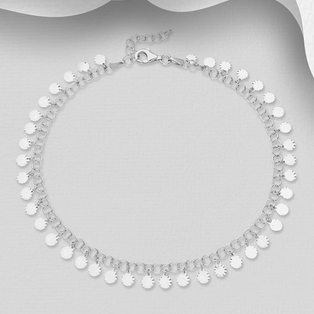 Italian Delight 925 Sterling Silver Anklet Ankle Bracelet
